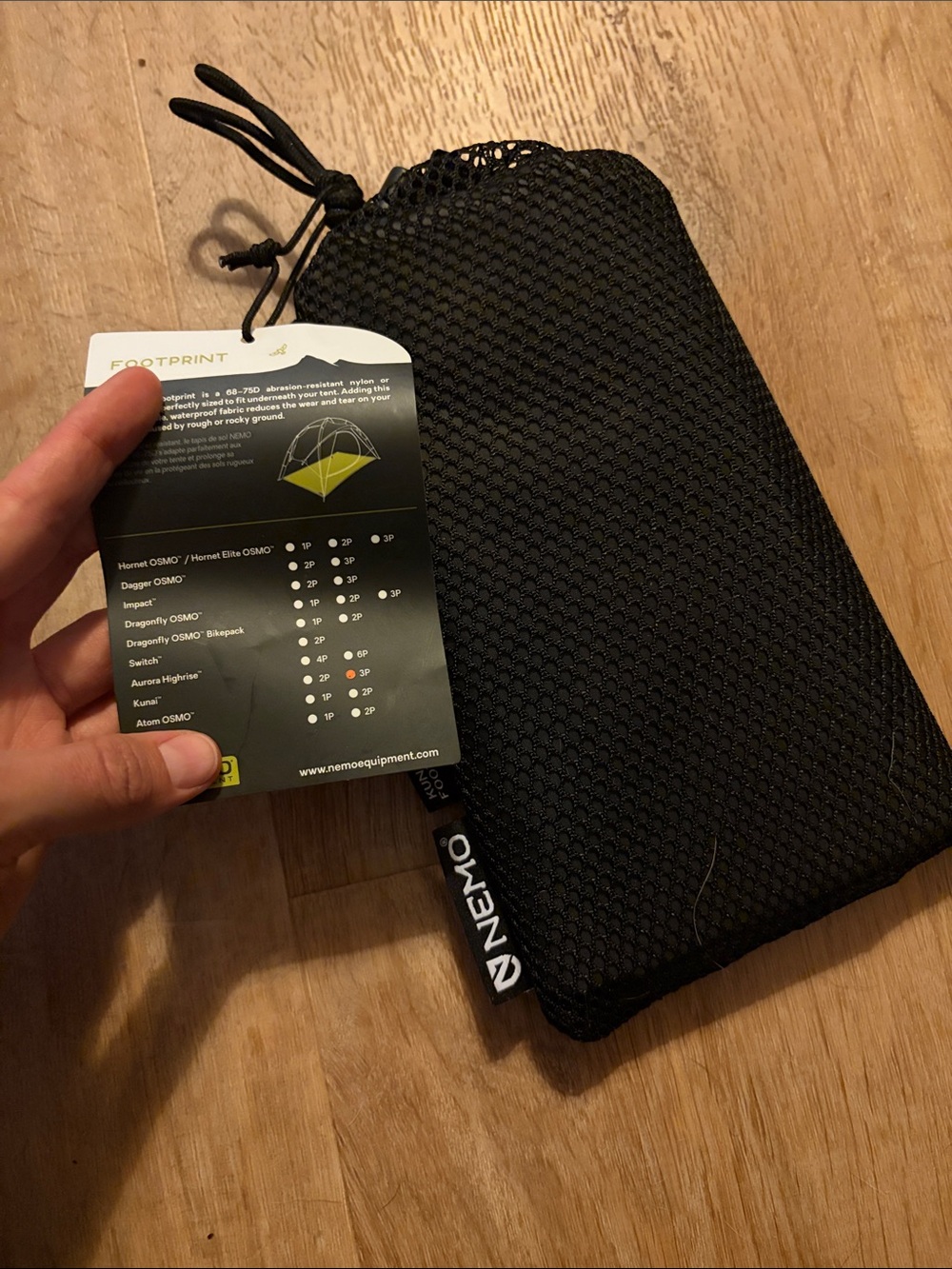 Nemo equipment brand new tent footprint kunai 3p